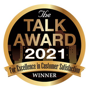 talk award 2021 for excellence in customer satisfaction winner