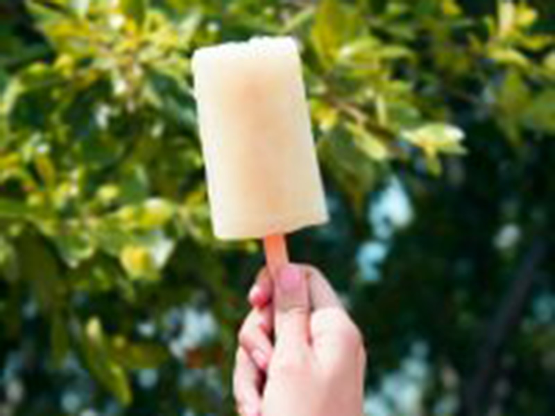 person holding ice cream