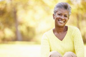 old women smiling