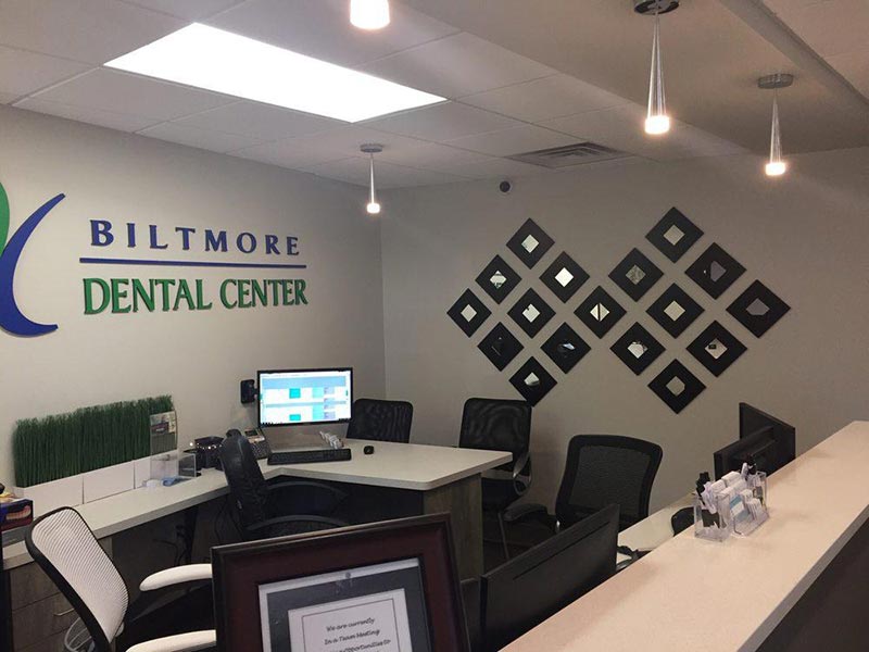 Biltmore Dental Center reception desk